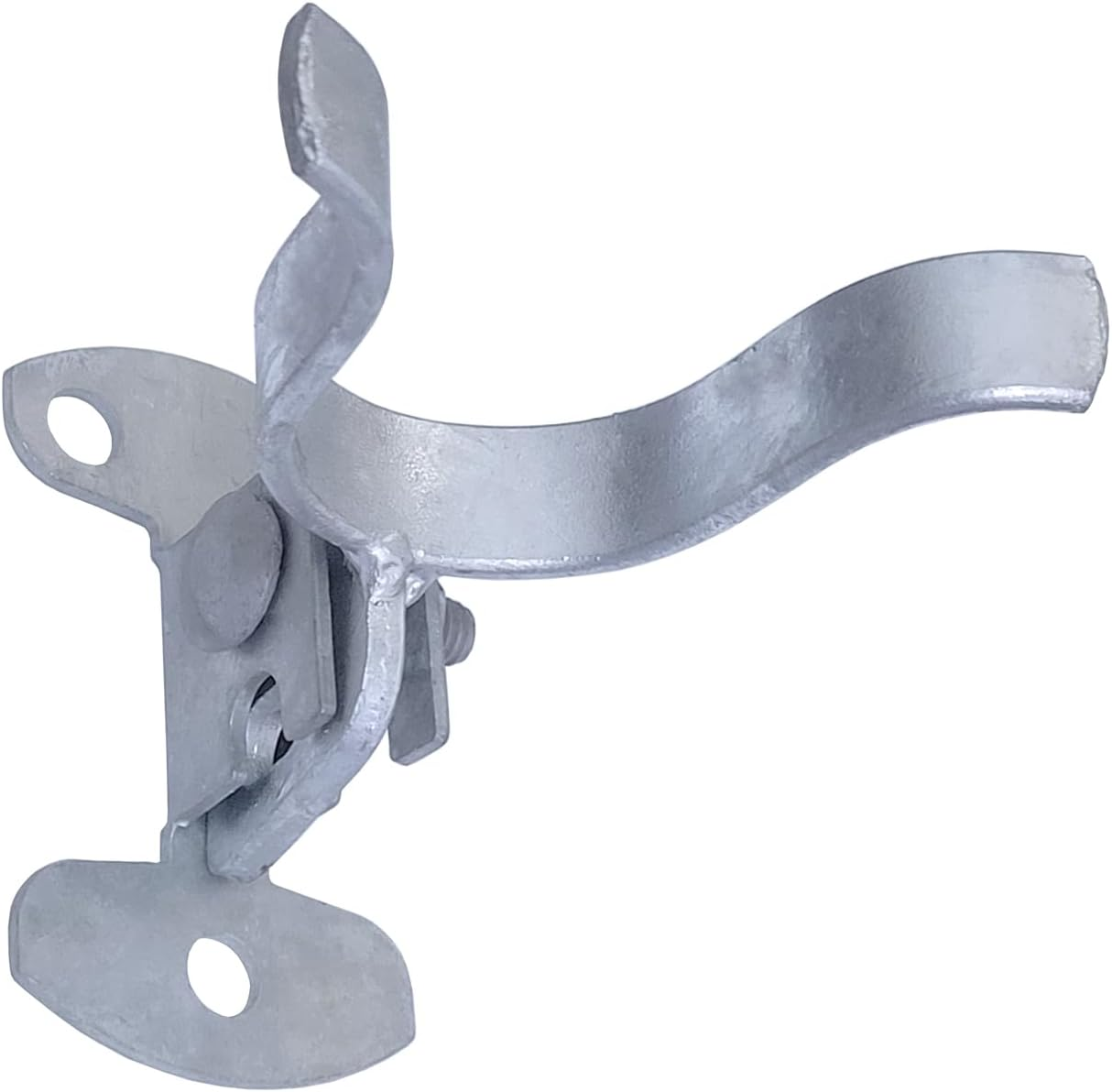 2Pcs Galvanized Steel Wall Mount Gate Latch Chain Link Gate Frame Wall Mount with Srcrews (1-5/8")