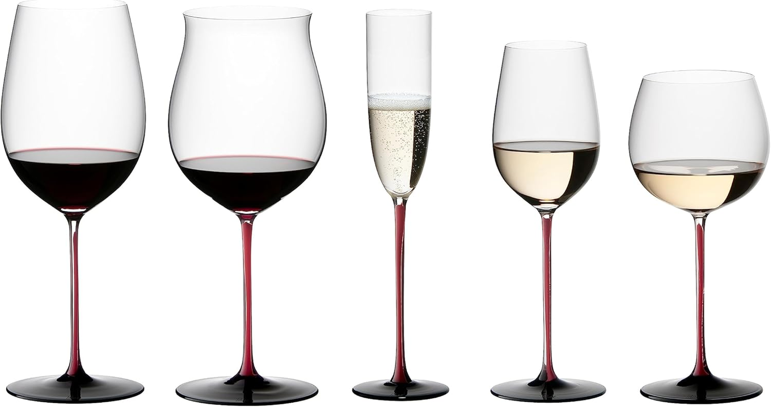 Riedel Sommeliers Black Series Bordeaux Grand Cru Glass, Red/Black image number 3