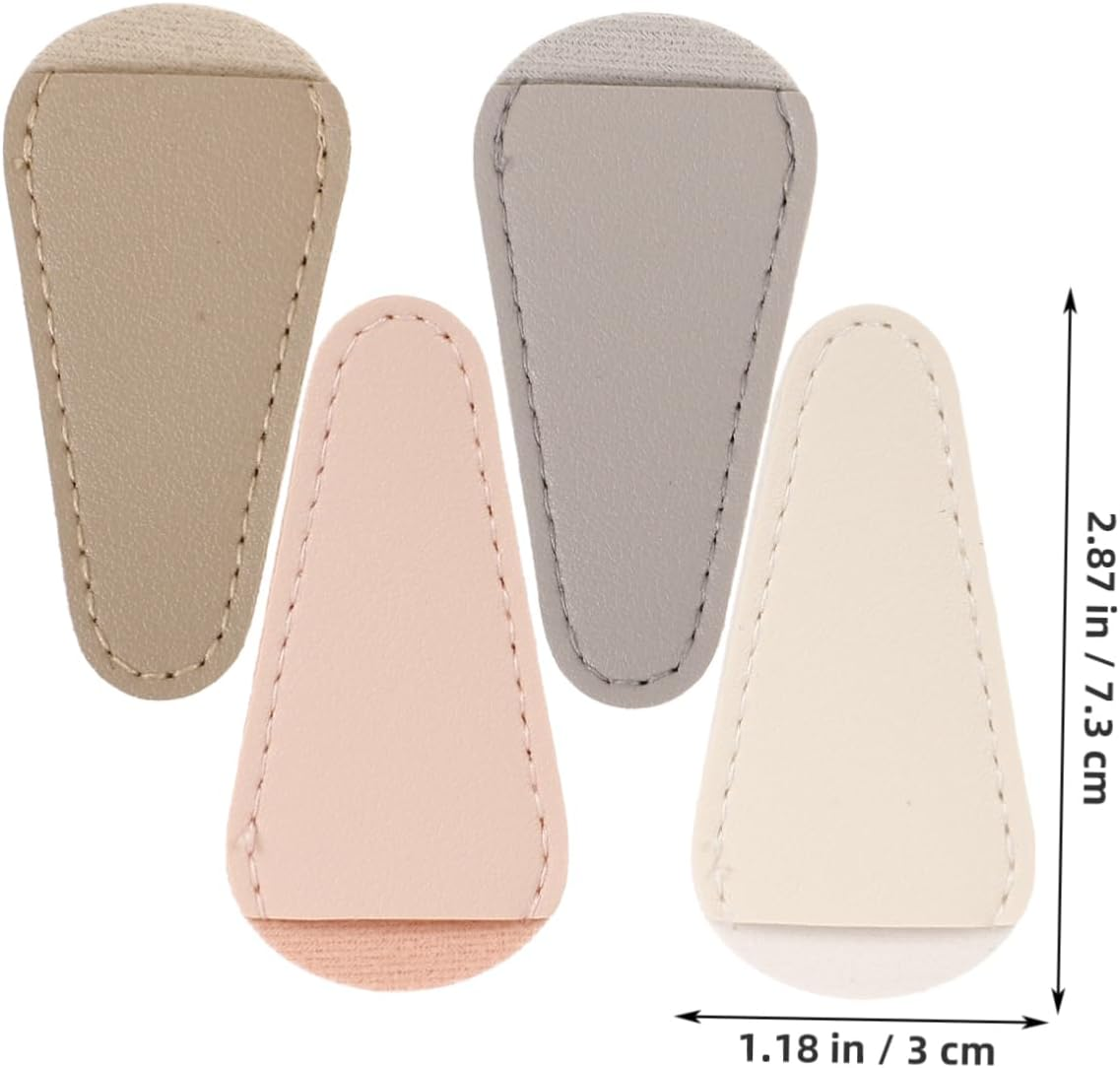 4Pcs Nail Cuticle Scissor Covers Soft PU Protective Caps for Manicure Nipper Tweezers Salon Tool Safety Stylish and Practical Nail Care Accessory image number 5