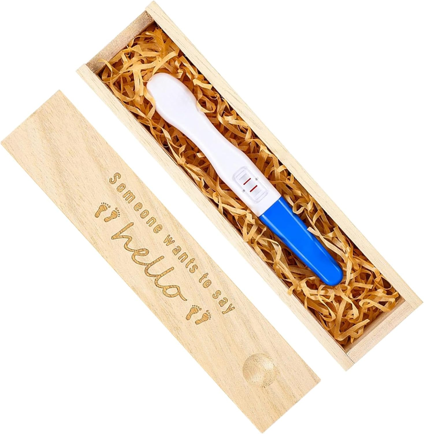 Pregnancy Test Keepsake Box - Pregnancy Test Results Memory Box, Stylish Keepsake Storage | Storing Moments of Pregnancy, Baby Announcement Gift Sets In image number 5