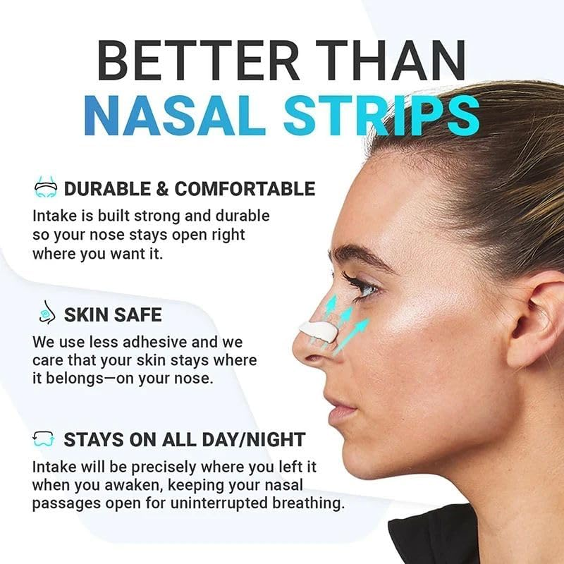 15 Pack Nasal Strips, Magnetic Nose Strips, Nose Strips for Breathing, anti Snoring Strips Intake Breathing Nasal Strip Magnetic Nose Strips anti Snoring Nose Strips Safe and Effective Nose Plaster，Black Arc image number 4