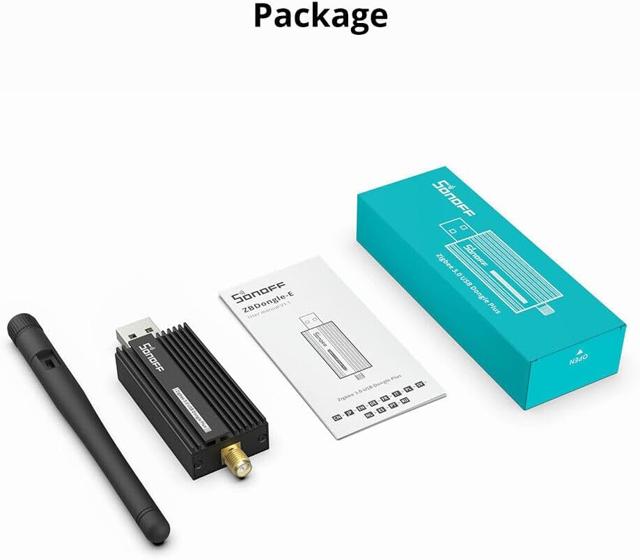 Gonia Zigbee 3.0 USB Dongle plus Gateway, Universal Zigbee Gateway with Antenna, EFR32MG21 Coordinator, Compatible with Home Assistant, Open HAB, Linux, Ubuntu image number 1