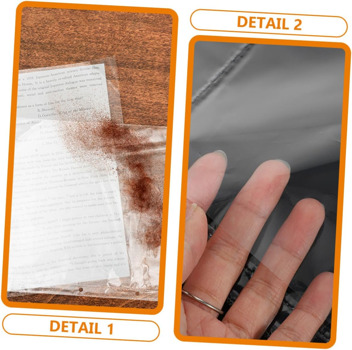 Cabilock A4 Photo Album Pages 50Pcs Coin Collector'S Photo Sleeves Refill Postcard Pockets Reusable Album Pages image number 6