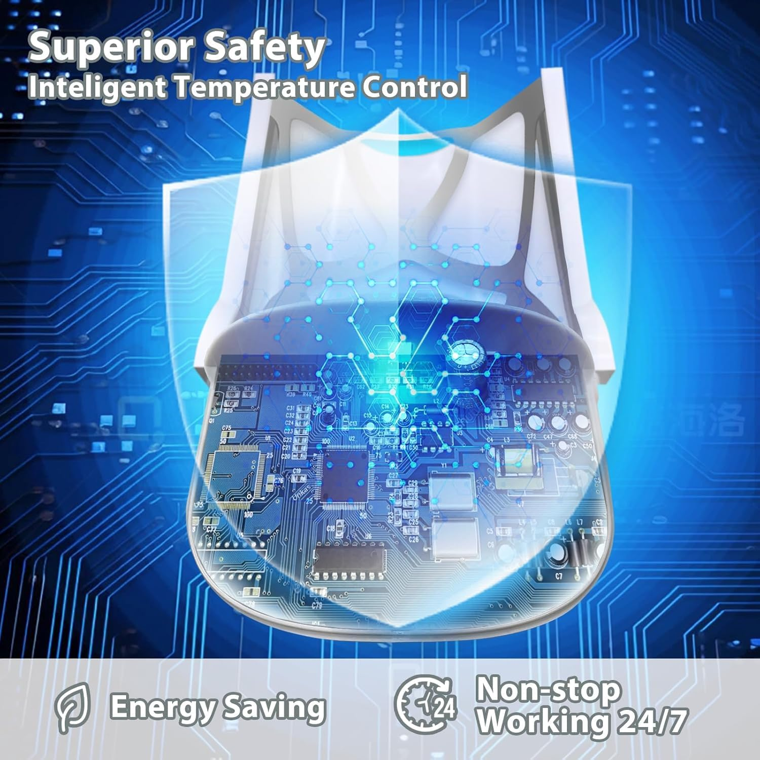 2 Pack Flying Insect Trap with Night Light, Indoor Plug-In Mosquito Killer with UV Attractant Catcher for Flies, Fruit Flies, Gnats & Other Flying Insects, 2 Device, 18 Sticky Trap Boards image number 1