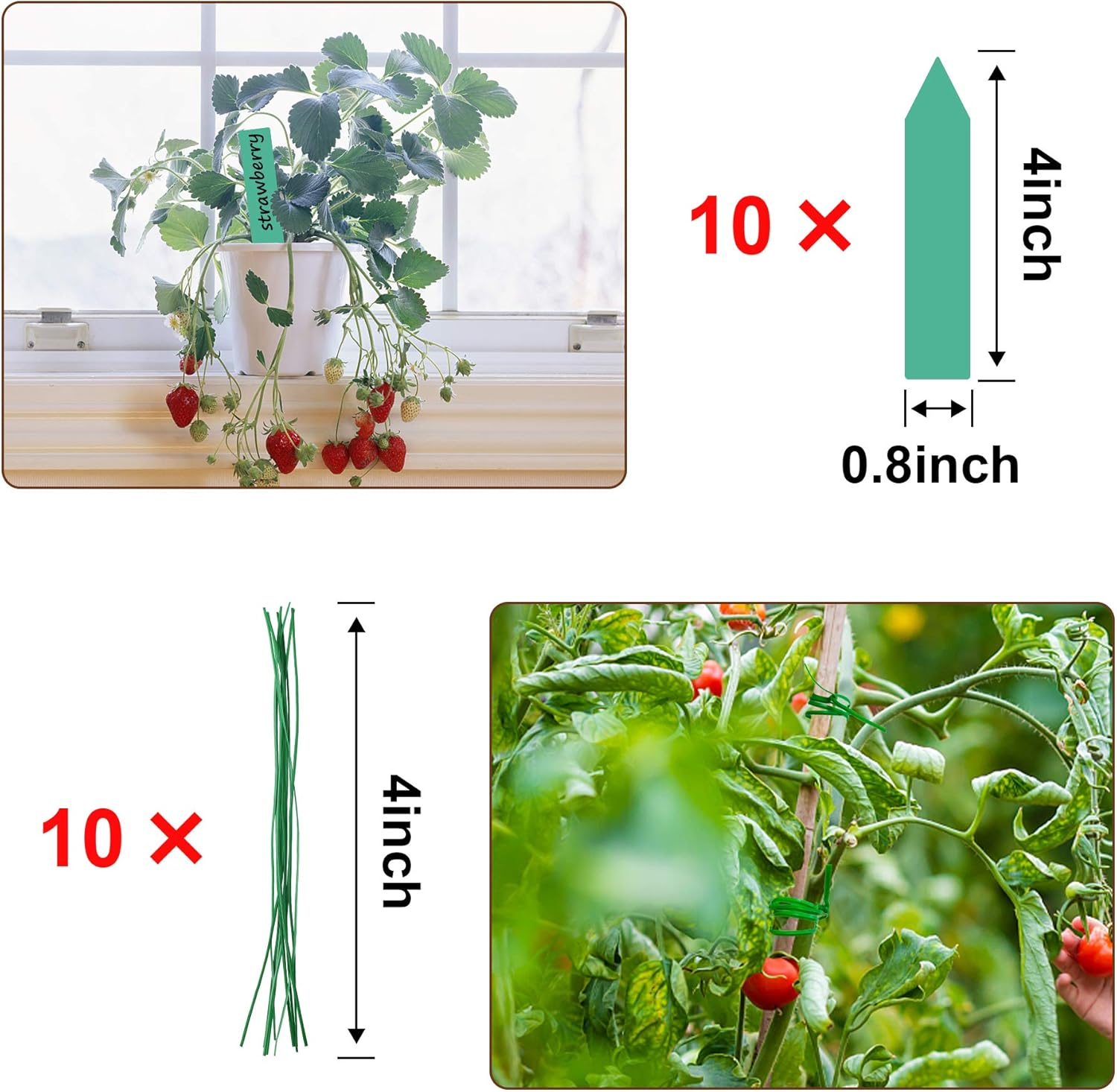 Augshy Moss Pole, Total Length 20 Inch Coir Totem Pole - 2Pcs 12 Inch Moss Pole, Coir Moss Stick for Monstera Climbing Indoor Creepers Plant Support Extension image number 1