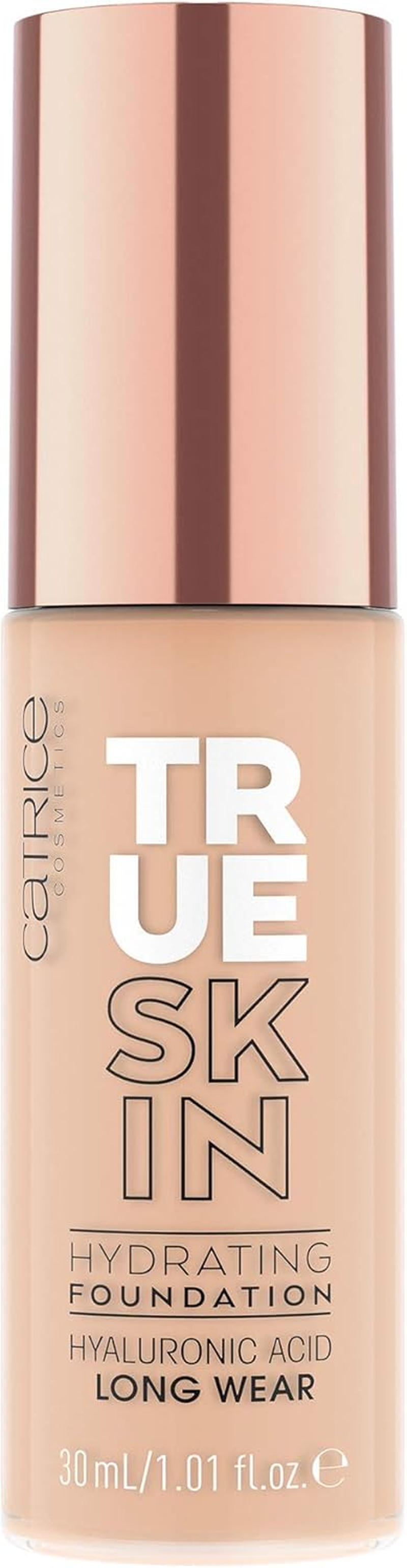 Catrice True Skin Hydrating Foundation, No. 010, Nude, Moisturising, Long-Lasting, Natural, Vegan, Alcohol-Free, Paraben-Free, No Microplastic Particles, Pack of 1 (30 Ml)