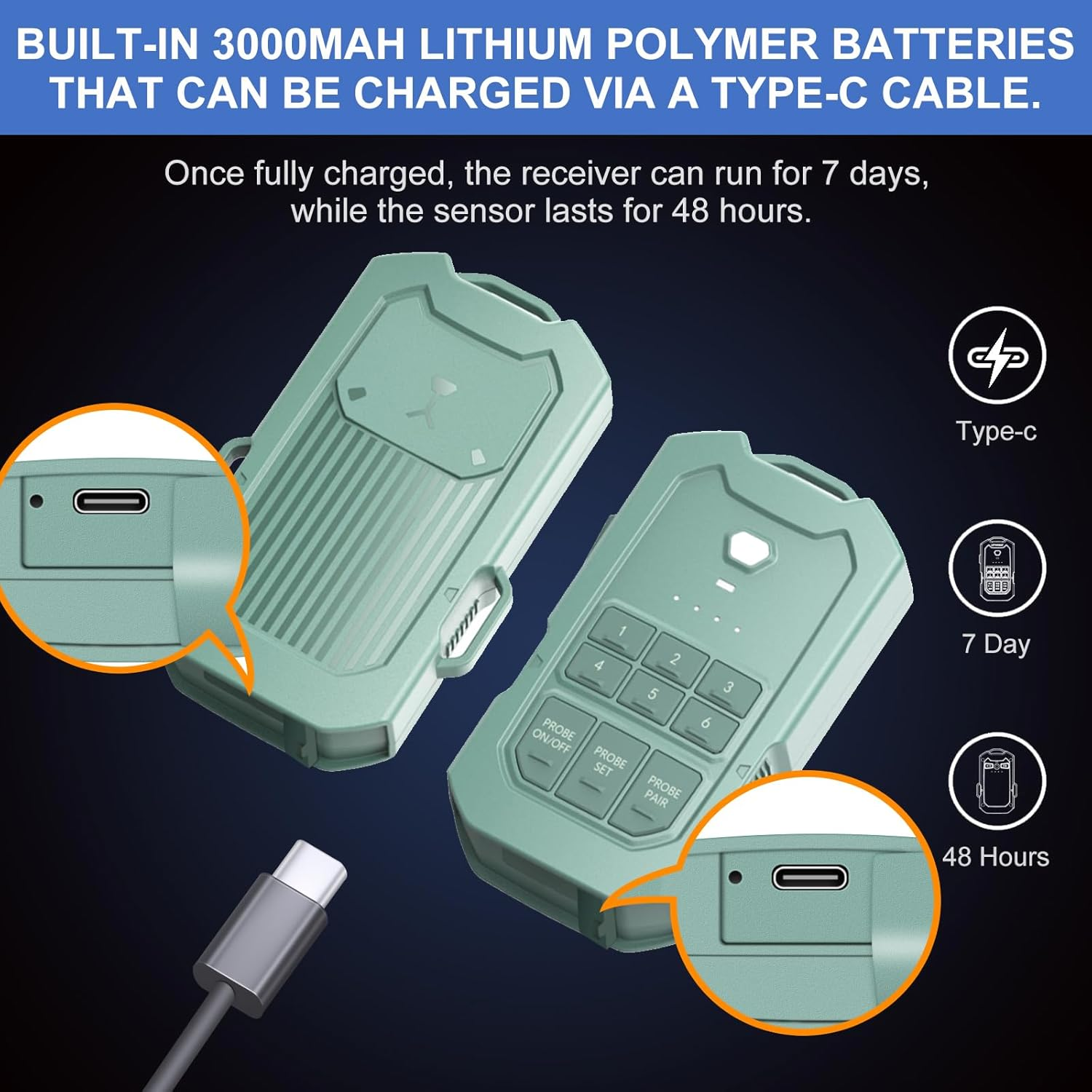 Wireless Radar Security System for Camping, RV, and Home &ndash; 1/2 Mile Motion Detection, Driveway Alarm, Rechargeable Battery, IP65 Waterproof, Outdoor Survival Gear Essentials image number 2