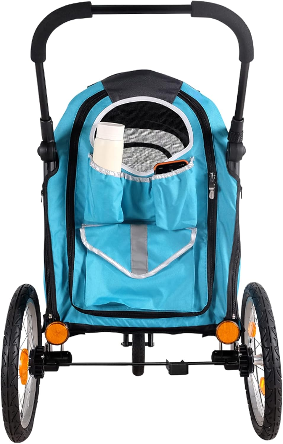 Ibiyaya Happy Pet Trailer V2 Jogger Stroller for Dogs, Ocean Blue image number 6