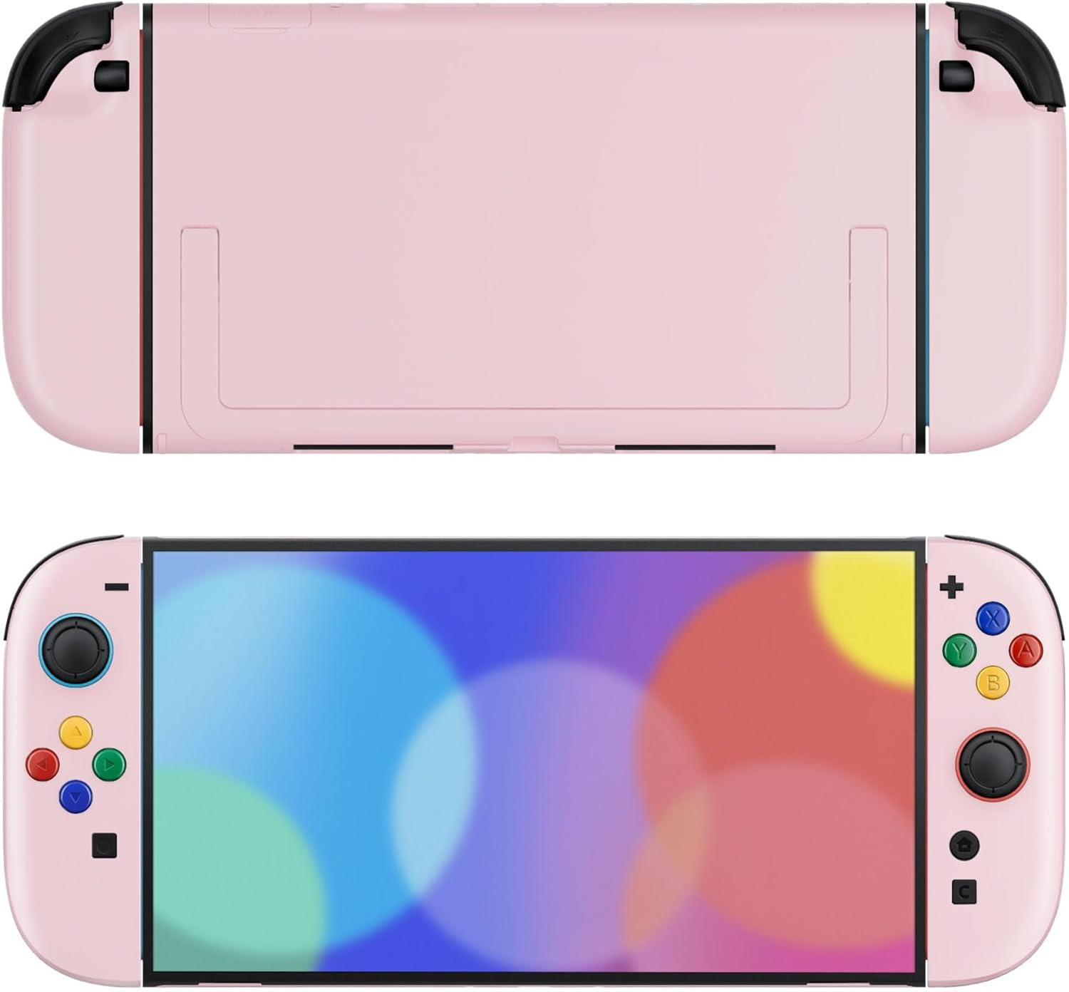 Extremerate DIY Replacement Shell Buttons for Nintendo Switch 2, Custom Console Rear Back Plate + Faceplate with Decorative Strips ABXY Direction Keys for Joycon 2 - Essence Version - Matcha Green