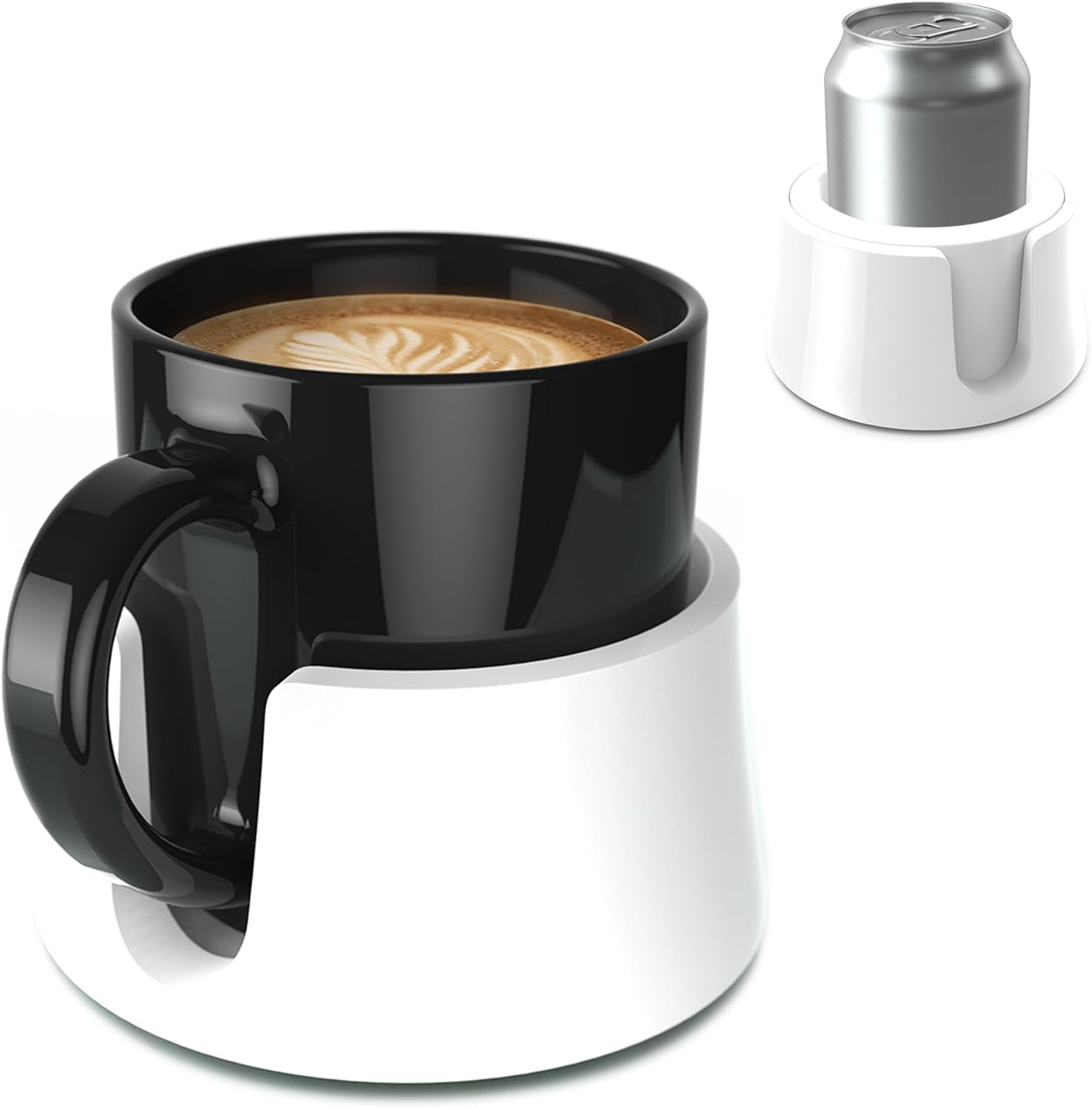 Tablecoaster - the Ultimate Anti-Spill Drink Holder, Jet Black