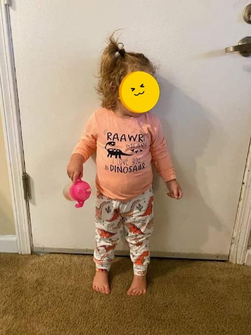 Toddler Baby Girls Outfits Long Sleeve Tops and Floral Pants 2Pcs Fall Winter Clothes Set image number 3