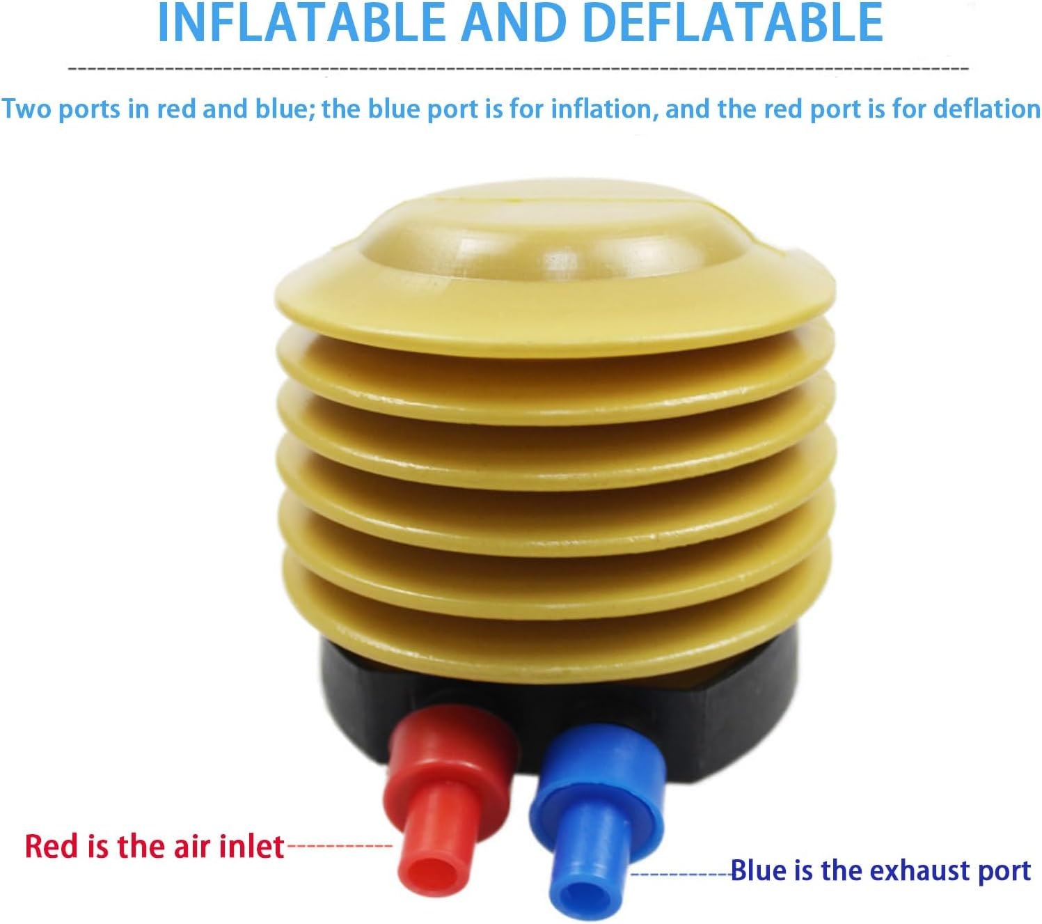 Portable Foot Air Pump with Hose,Effort Saving Manual PVC Air Pump,Suitable for Sports Balls, Mattresses,Inflatable Boats,Fitness Balls, Balloons,And Swim Rings image number 2