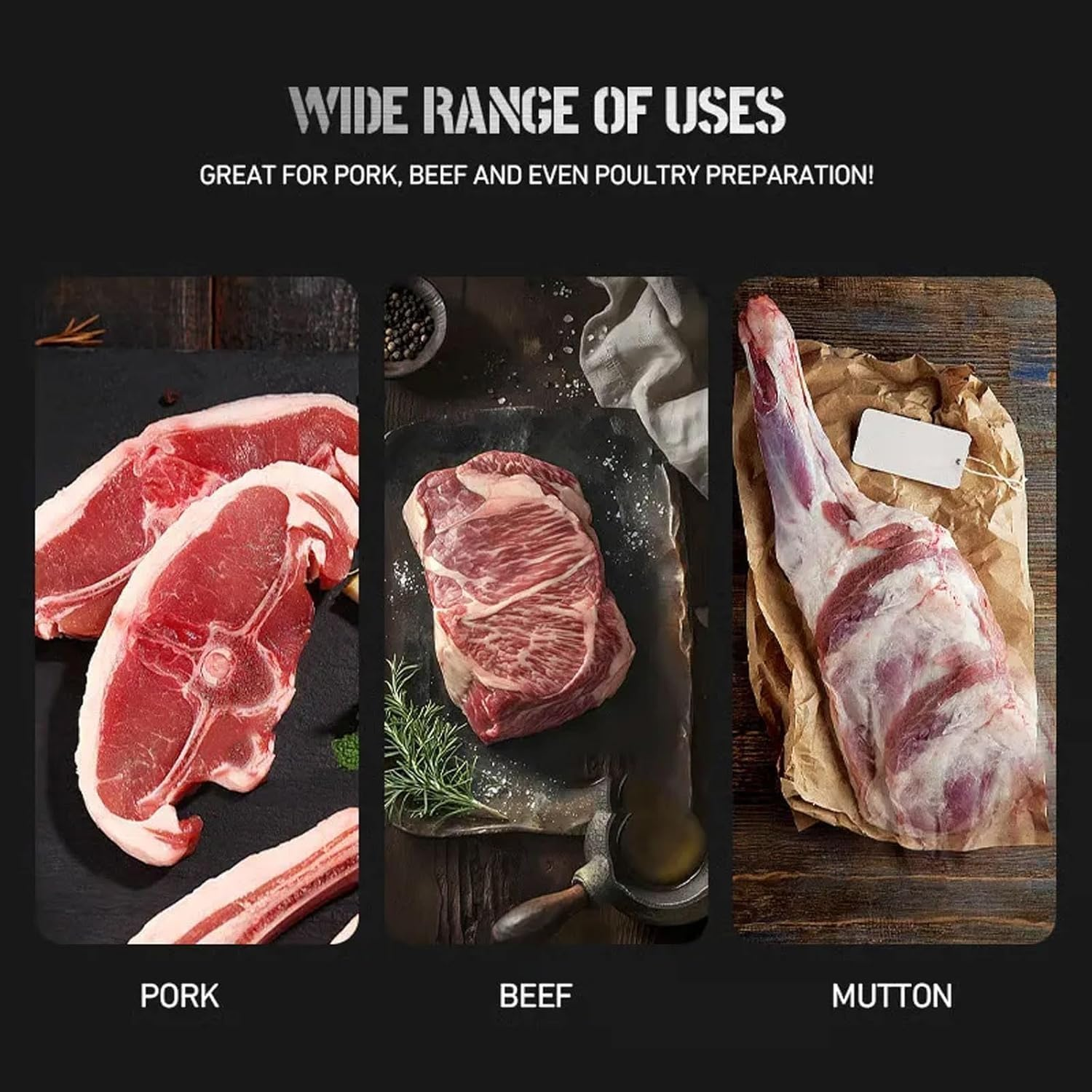 Rib Prep Pro, BBQ Rib Skinner, Rib Membrane Remover Stainless Steel Tool, Kitchen Grill Gadget for Rib Prep, with Arc Clamp & Non-Slip Grip, for Bar-B-Q Enthusiast, Chef, Easy Membrane Removal (1Pc) - 2Pcs image number 3