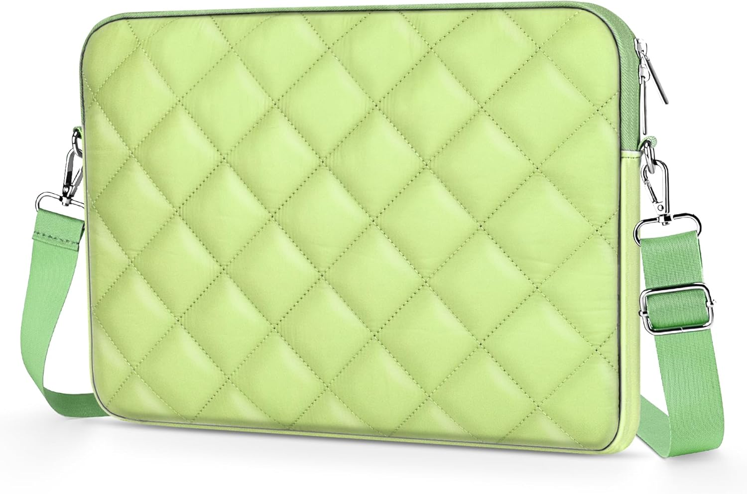 Aatacas Puffy Quilted Travel Cable Electronic Organizer for Accessories Laptop Macbook Power Adapter, Wireless Mouse, for Iphone Charger, Cellphone, Power Bank, Black, One Size, FASHION