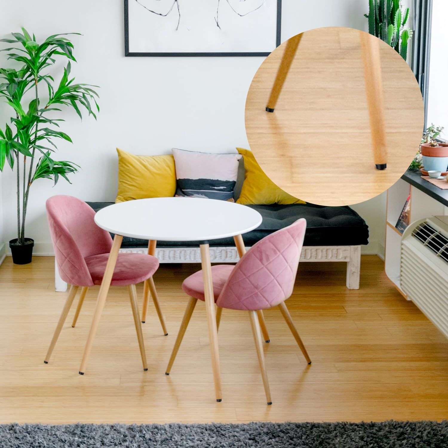 SAVITA 40Pcs Patio Furniture Replacement Feet, 1/4-20 Inch Adjustable Furniture Levelers Screw Galvanized Steel Glide Furniture Leveling Feet for Table Chair Cabinet Patio Furniture Legs image number 4