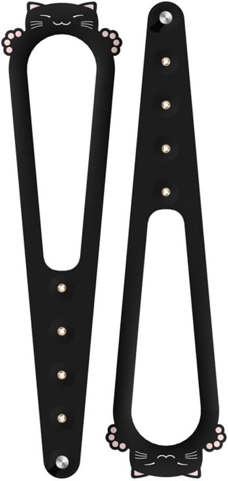 2 PCS Adjustable Pet Door Latch, Room Door Lock to Prevent Dogs from Entering, Easy Installation Cat Door Stopper with Elastic Strap, Allows Cats Free Access, Durable and Damage-Free Design