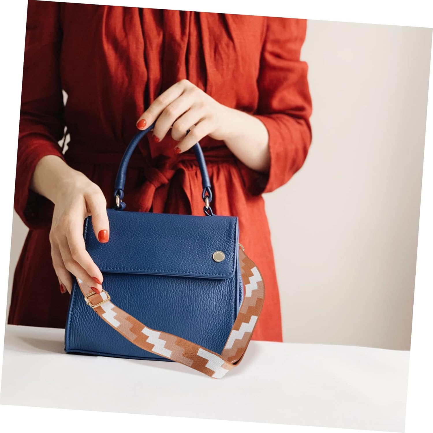 IWOWHERO Stylish Shoulder Bag Strap Bag Handles DIY Replacement Purse Handle Handbag Belt image number 5