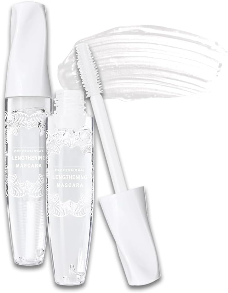 Wimode Clear Mascara Primer for Eyelashes and Eyebrows,Clear Mascara for Eyelashes Volume Waterproof Top Coat Gel Lash Primer Lasting Tear-Proof,Non-Clumping,Non-Flaking image number 3