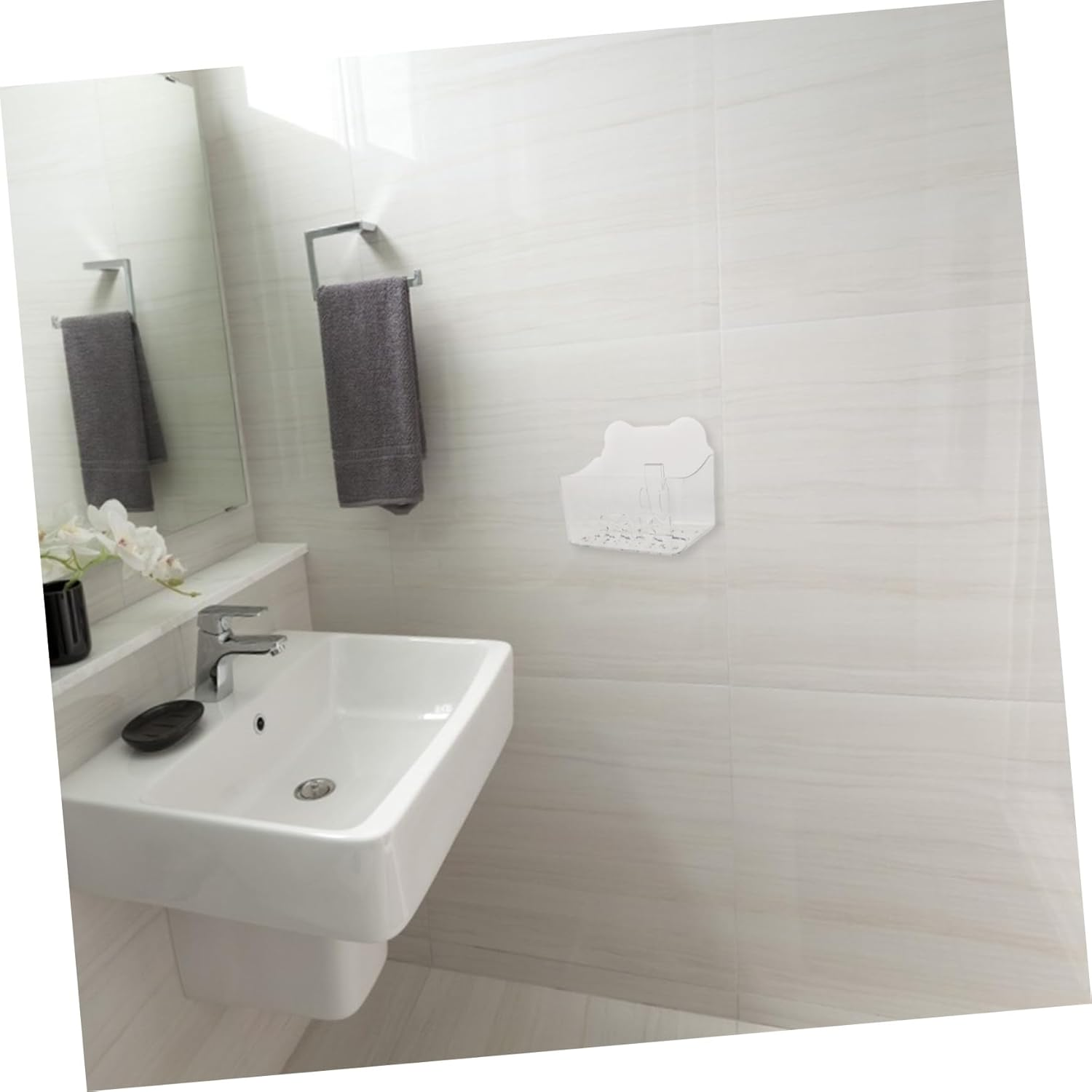 Anneome Wall Mount Tissue Box Holder Bathroom Wipes Dispenser Easy Install Kitchen Towel Storage Napkin Container image number 5