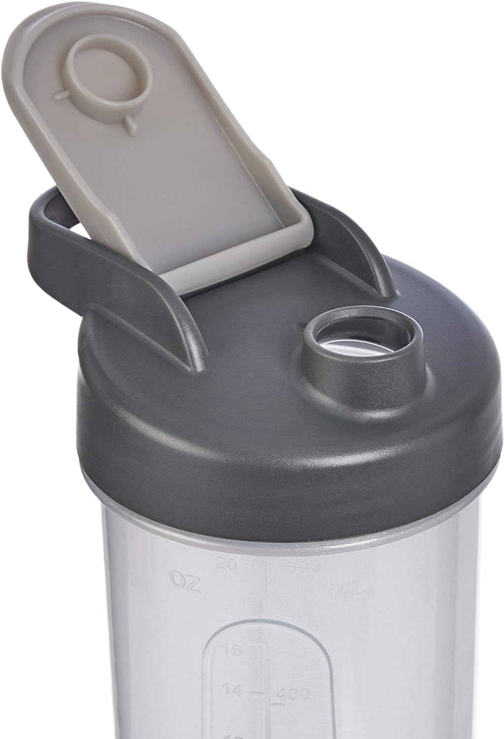 Amazon Basics Shaker Bottle with Mixer Ball &ndash; 592-Ml, 2-Pack, Grey - Gray image number 3