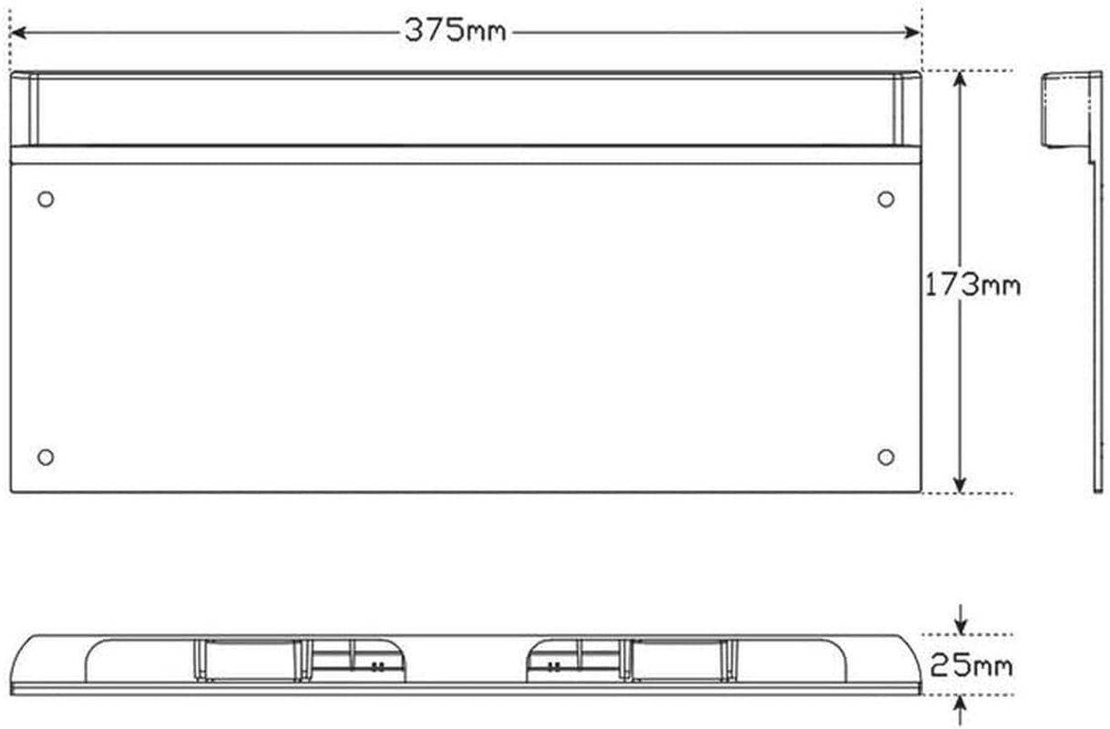 MAXILAMP Multi-Volt 12-24V LED Licence Plate Frame Blister Pack for LED Generation II Lamps image number 1