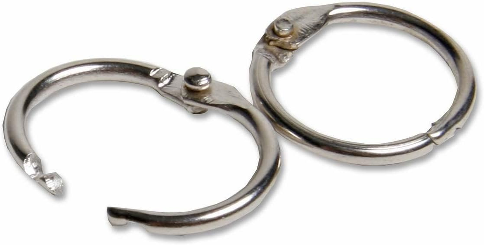 Charles Leonard Multipurpose Loose Leaf Book Rings with Snap Closure, 3&rdquo; Diameter, 10-Rings, Silver (R79) - 100/Box, 0.50 Inch Diameter image number 7