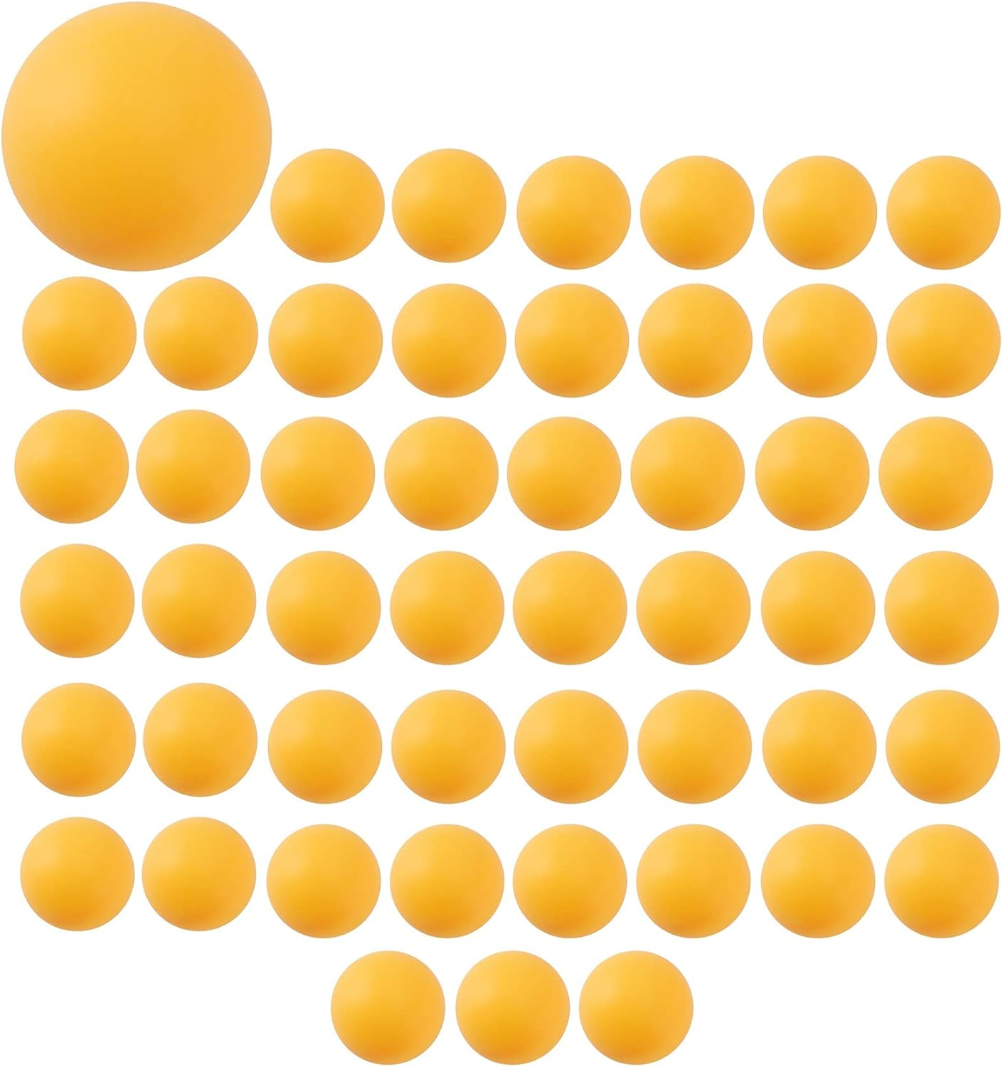 Jingfei 50- Pack Premium Ping Pong Balls Advanced Table Ball Seamless Balls Orange image number 3