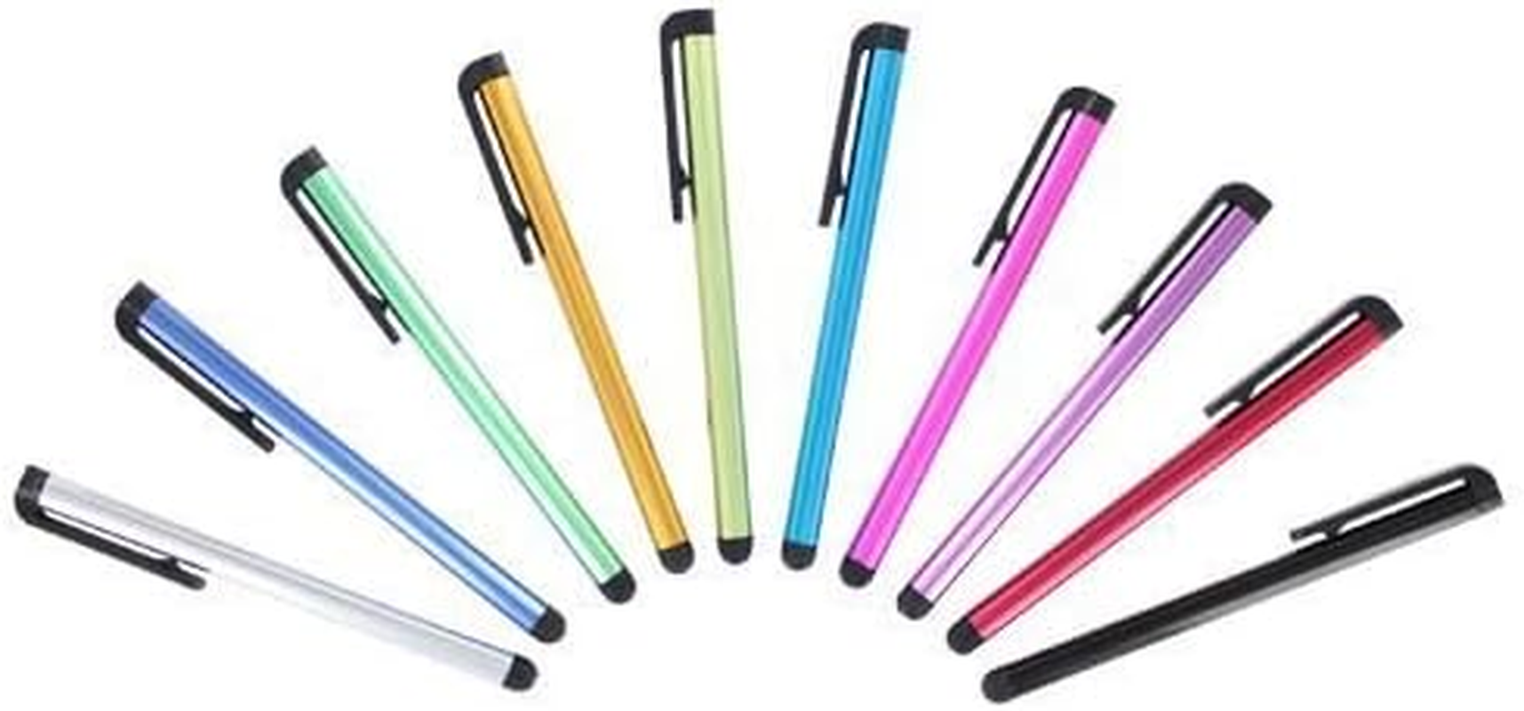 10X Original Universal Capacitive Stylus Touchscreen Pen for Ipad 1 2, 3 Iphone 5, 4S , HTC, Tablet Pc, Asus Tablets, Advent, Samsung Galaxy, Mobile Phones, PC, Blackberry Playbook Phones, Android and All Other Capacitive Screens Devices