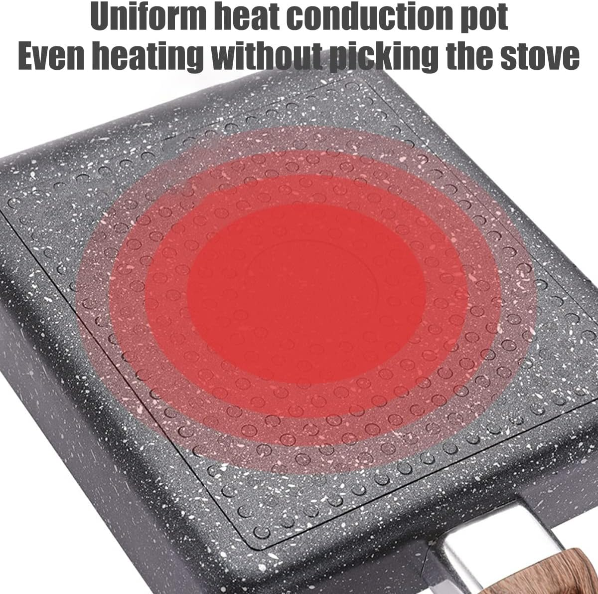 Tamagoyaki Pan with Silicone Spatula and Oil Brush 7.3&times;5.3Inch Non-Stick Japanese Omelette Pan Premium Rectangle Frying Pan Egg Roll Pan Square Cooking Pan Dishwasher Safe image number 2