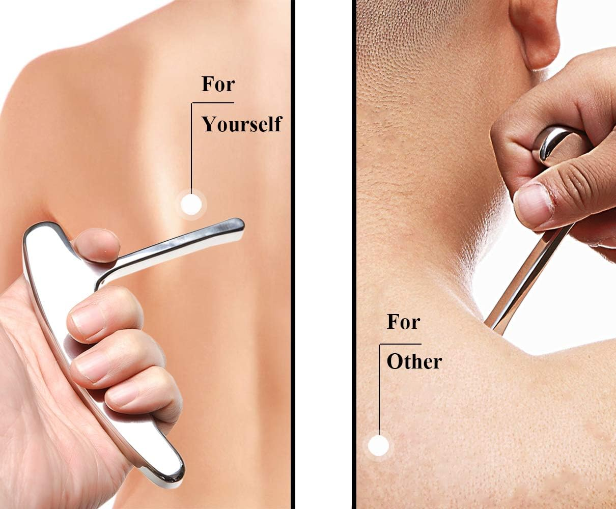 Stainless Steel Trigger Point Massage Tool-Deep Tissue Massage- Reflexology Acupressure Massage Tools for Myofascial Release Relief Pain image number 5