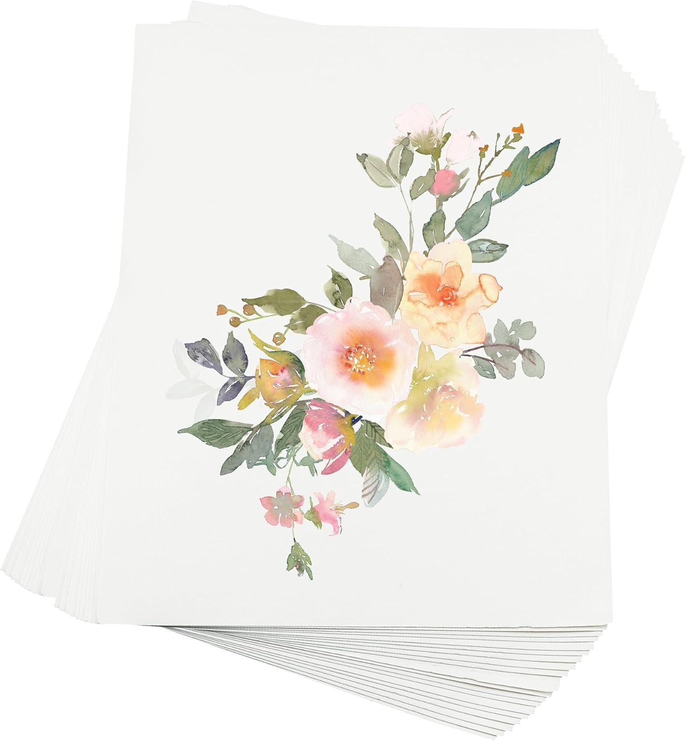 Watercolor Paper Watercolour Papers 5"X7" 140Lb/300Gsm 30 Sheets Water Colour Papers Watercolour Paper Pad Papier Aquarelle Paint Paper Art Mixed Media Paper Painting Papers Watercolor Postcards image number 3