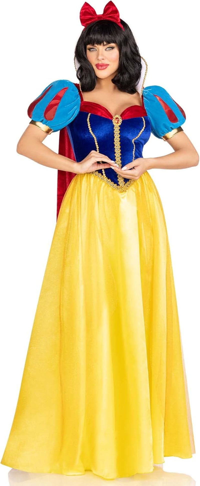 Leg Avenue Women&rsquo;S 3 PC Royal Snow Princess Costume with Headband and Cape, SMALL image number 3
