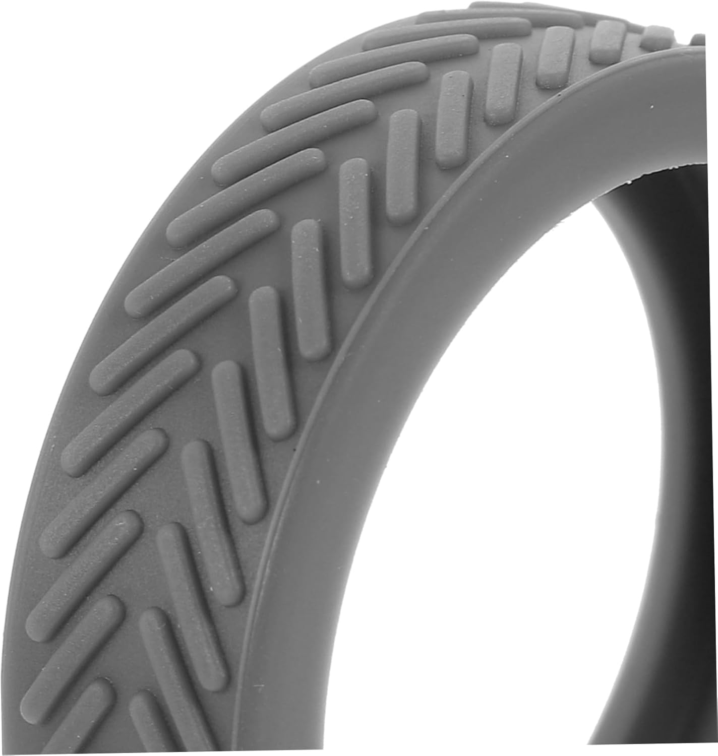 JECOMPRIS 8Pcs Rubber Luggage Wheel Protector Covers Deep Grey Suitcase Wheel Covers Noise-Reducing Travel Luggage Wraps for Spinner Floor Protection image number 4