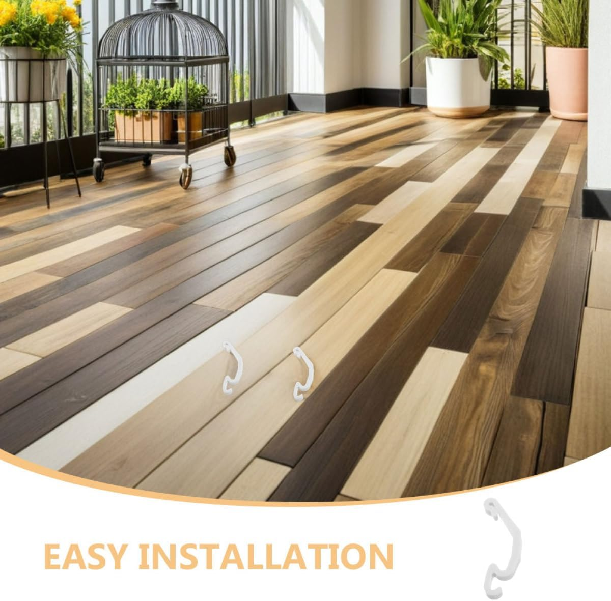 INOOMP 30Pcs White Plastic Rabbit Hutch Side Latches Cage Fitting Wire Clips Detachable Fasteners for Hamster and Small Pet Cages DIY Assembly Accessories image number 3