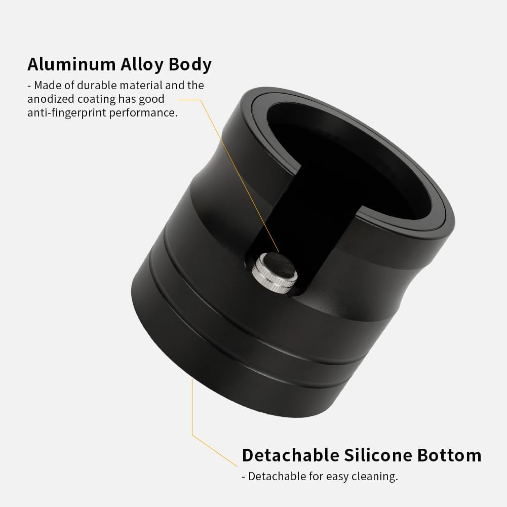 Watchget Coffee Portafilter Holder, Espresso Tamping Station Aluminum Alloy Espresso Tamper Stand for Most 58Mm Coffee Portafilters with Non-Slip Base image number 6