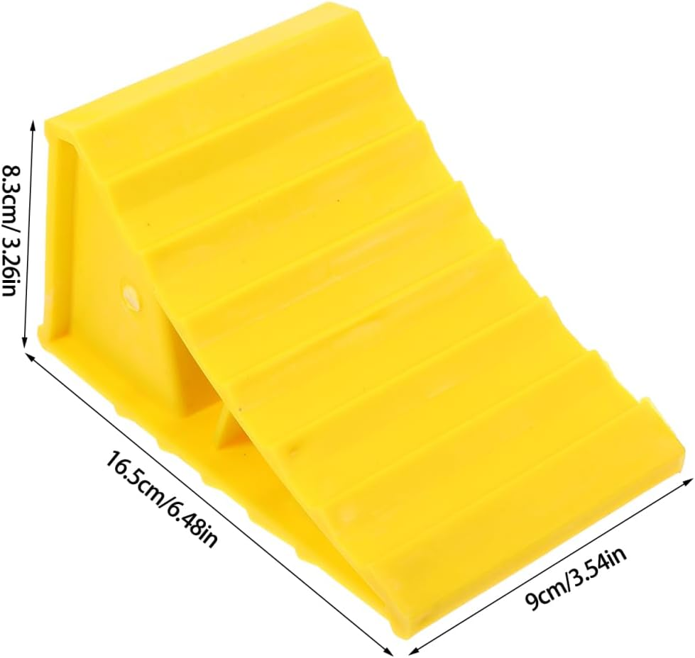 Cabilock Wheel Chocks 2 Pack with Handle Heavy Duty Tire Blocks for Rvs Campers Motorhomes Travel Trailers Tire Protection image number 4