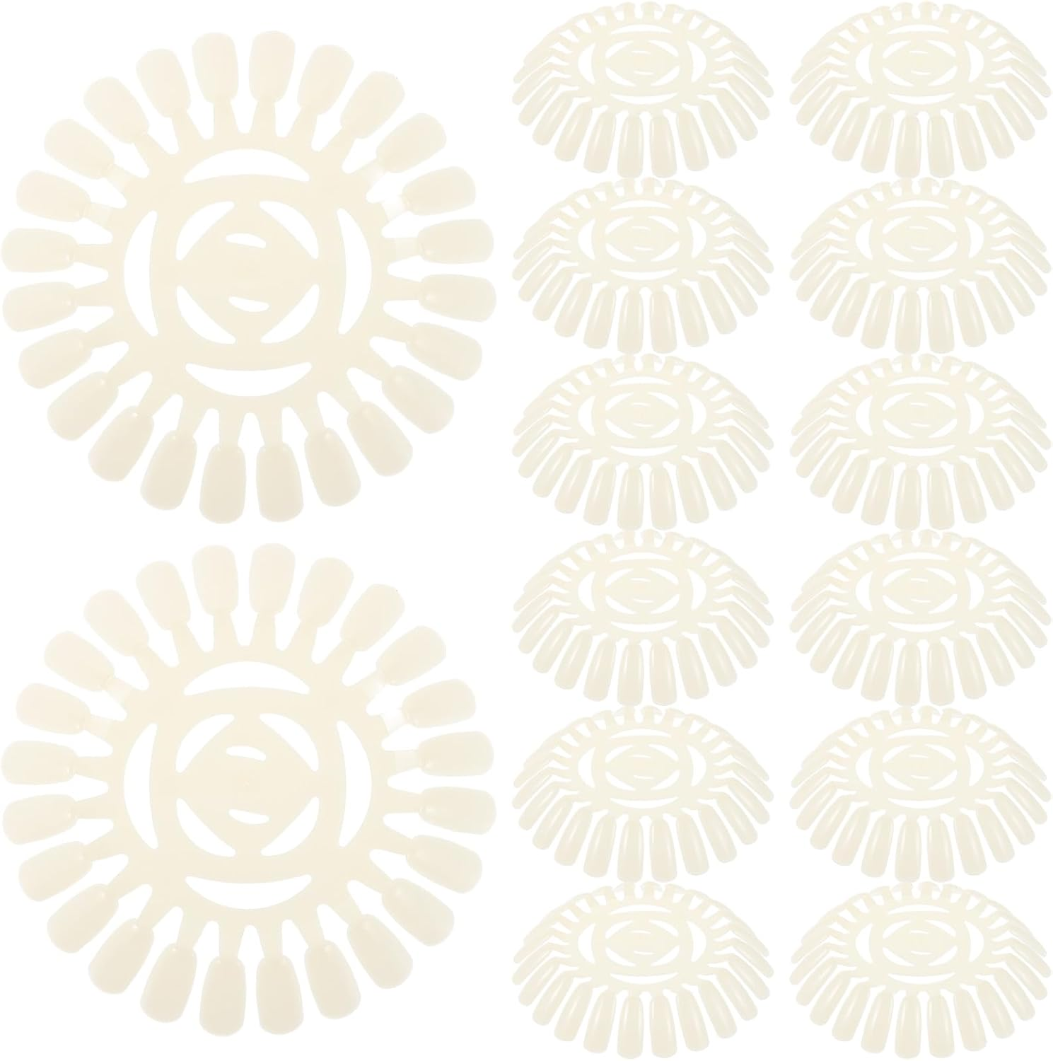 DECHOUS 20Pcs Nail Art Palette: 24-Grid Manicure Mixing Plate - Non-Slip Nail Dish for Gel Polish & Acrylics - Salon Color Display Board for Technicians image number 6