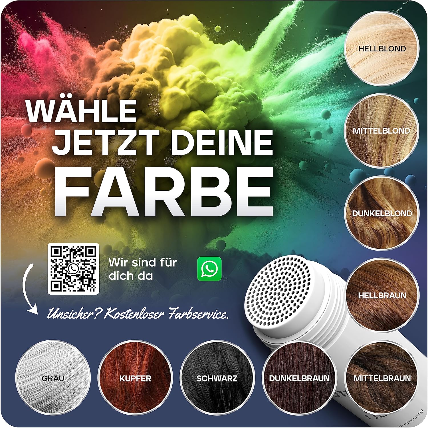 Take Hair Scattered Hair for Men I Holds in Rain and Wind I 25 G Pouring Hair for Hair Thickening I Hair Fibres I Hair Powder I Scattered Hair Men for Hair Loss I Hair Powder (Scattered Hair Black) - Rot image number 3