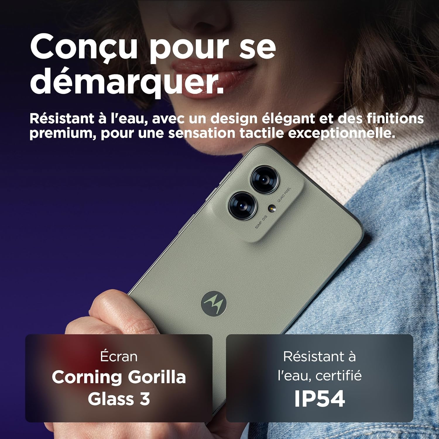 Motorola Moto G55 5G 8GB/256GB Verde (Smooky Green) Dual SIM image number 6