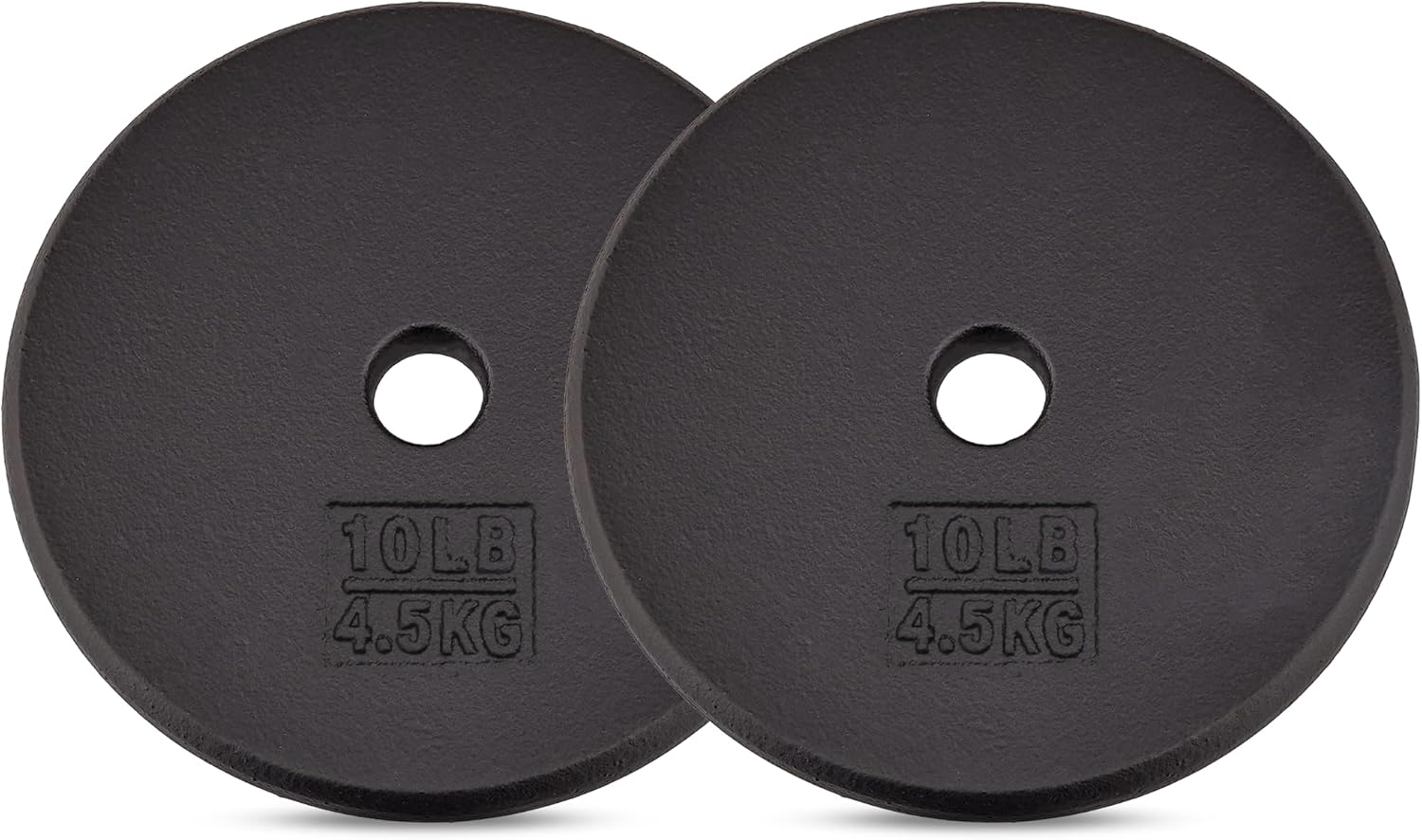 Yes4All Standard 1-Inch Cast Iron Weight Plates 5, 7.5, 10, 15, 20, 25 Lbs (Single & Pair)