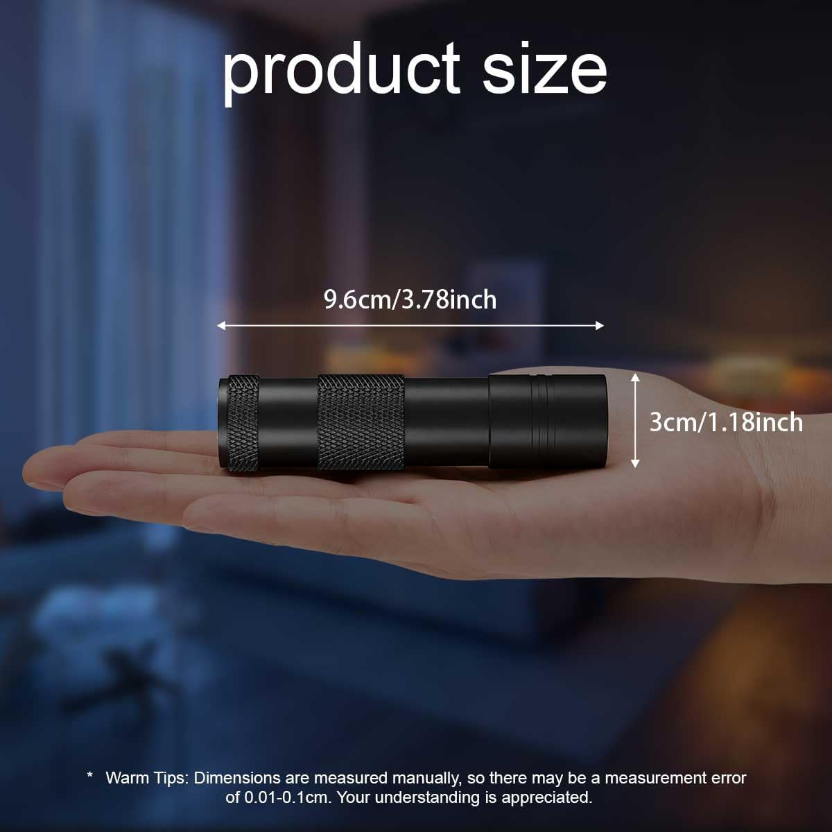 U&zwnj;V Torch,T Tersely 12 LED 395Nm UV Blacklight Flashlight,Pet Urine Detector for Dog/Cat, Dry Stains, Bed Bug, Invisible Ink, AAA Batteries Included&zwnj; image number 3