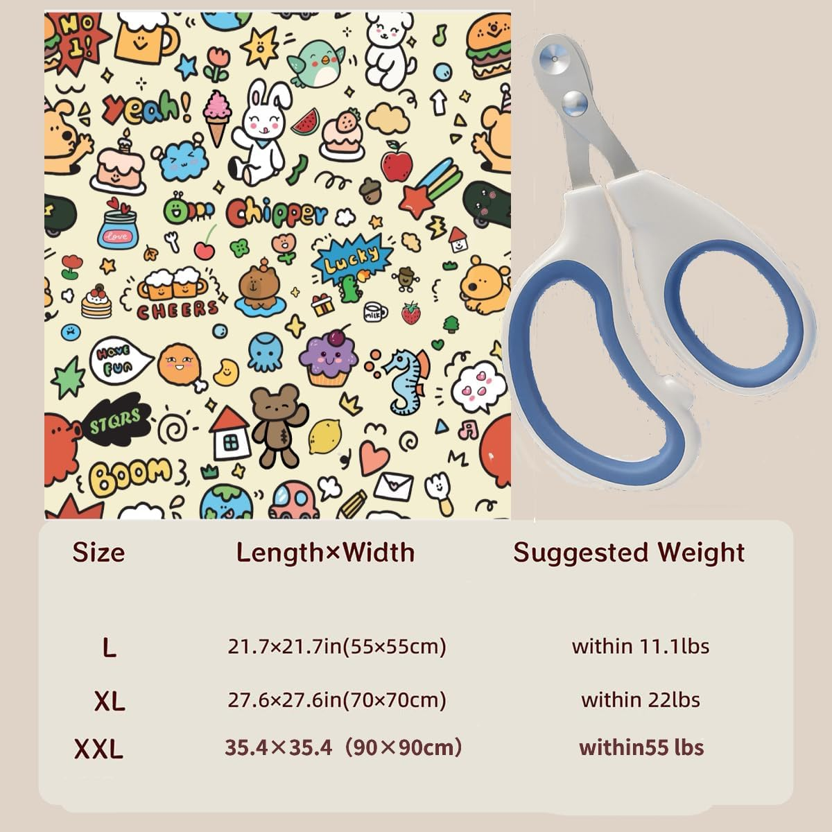 CSYY Cat Grooming Wrap &ndash; Self-Adherent Anti-Scratch Swaddle Restraint Bag for Stress-Free Nail Clipping, Medication, Multifunctional Care - Purrito Papoose Pet Tools (L) image number 3