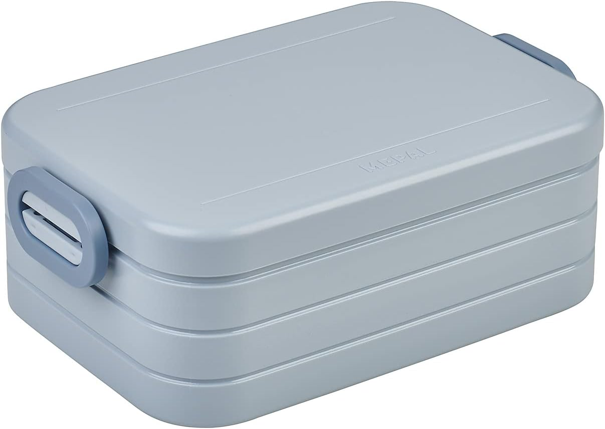 Mepal Flat Lunch Box - for 2 Sandwiches or 4 Bread Slices - Adults - Nordic Sage
