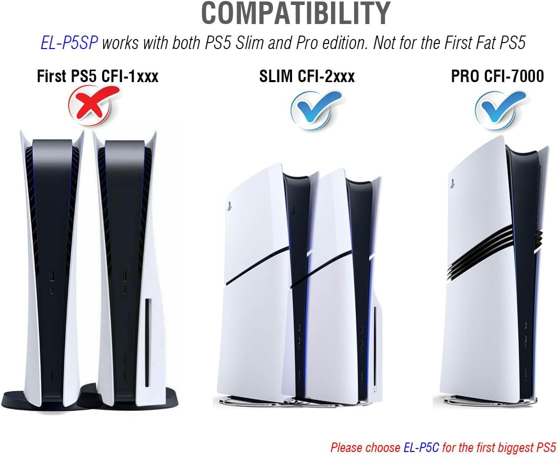 Elecgear Heatsink Ultra for PS5 Pro and Slim SSD, Heat Pipe + 2X Aluminum Heat Sinks + Heat Bridge for Internal Pcie M.2 Nvme Memory, SSD Fixing Kit Incl. image number 1