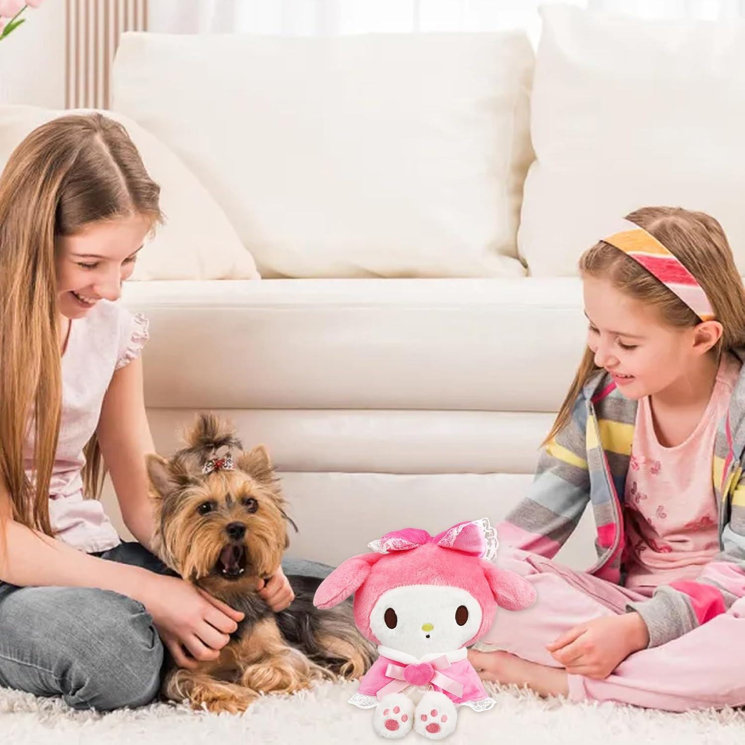 My Melody Plush Toy, Cute Anime Figure, Cartoon Plush, Sanrio Kawaii Plushie image number 5