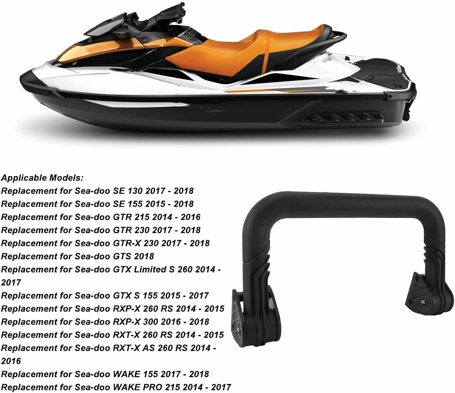 Boarding Ladder Step, 295100869 Retractable Spring Loaded Boarding Ladder for Sea Doo for GTR for GTS for RXP X for RXT X for WAKE PRO, Boat Boarding Ladder, Easy Installation image number 2