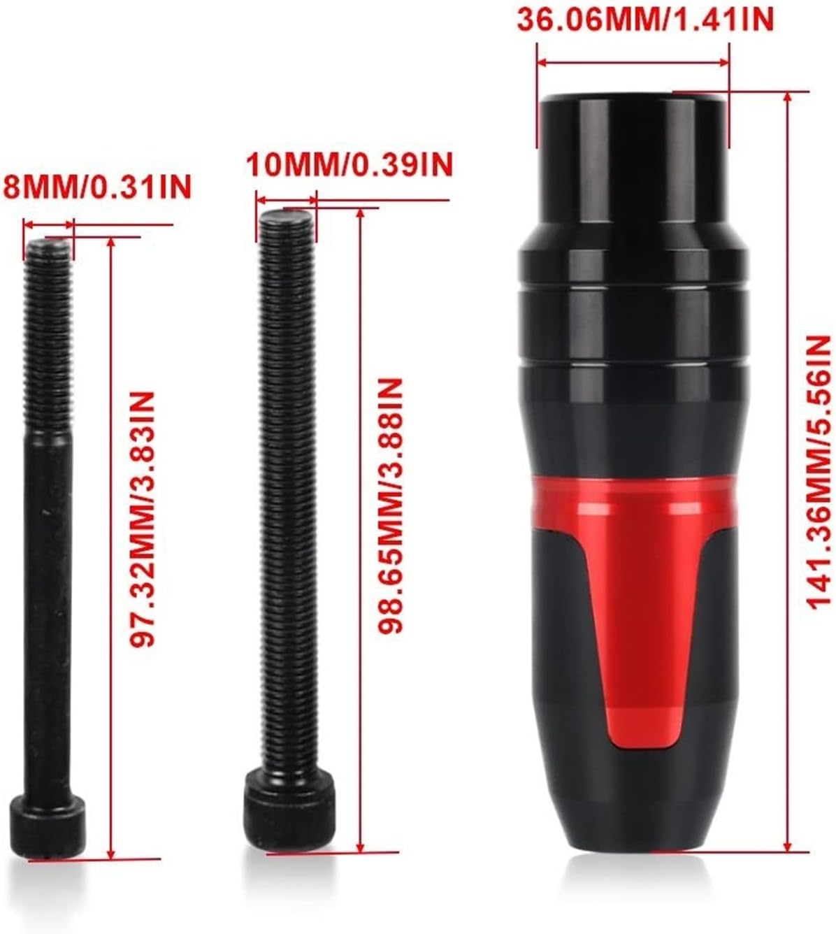 Motorbike Frame Sliders Falling Protection for YAMAHA TMAX 560 530 500 TMAX500 TMAX560 TMAX530 Motorcycle Accessories CNC Frame Sliders Crash Protector (Color : Red, Size : TMAX530 1 Piece) image number 1