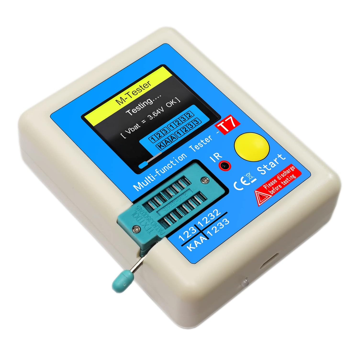 Relogic Transistor Meter Multi-Function Capacitance Resistance Tester Full Color Display Transistor Meter image number 6