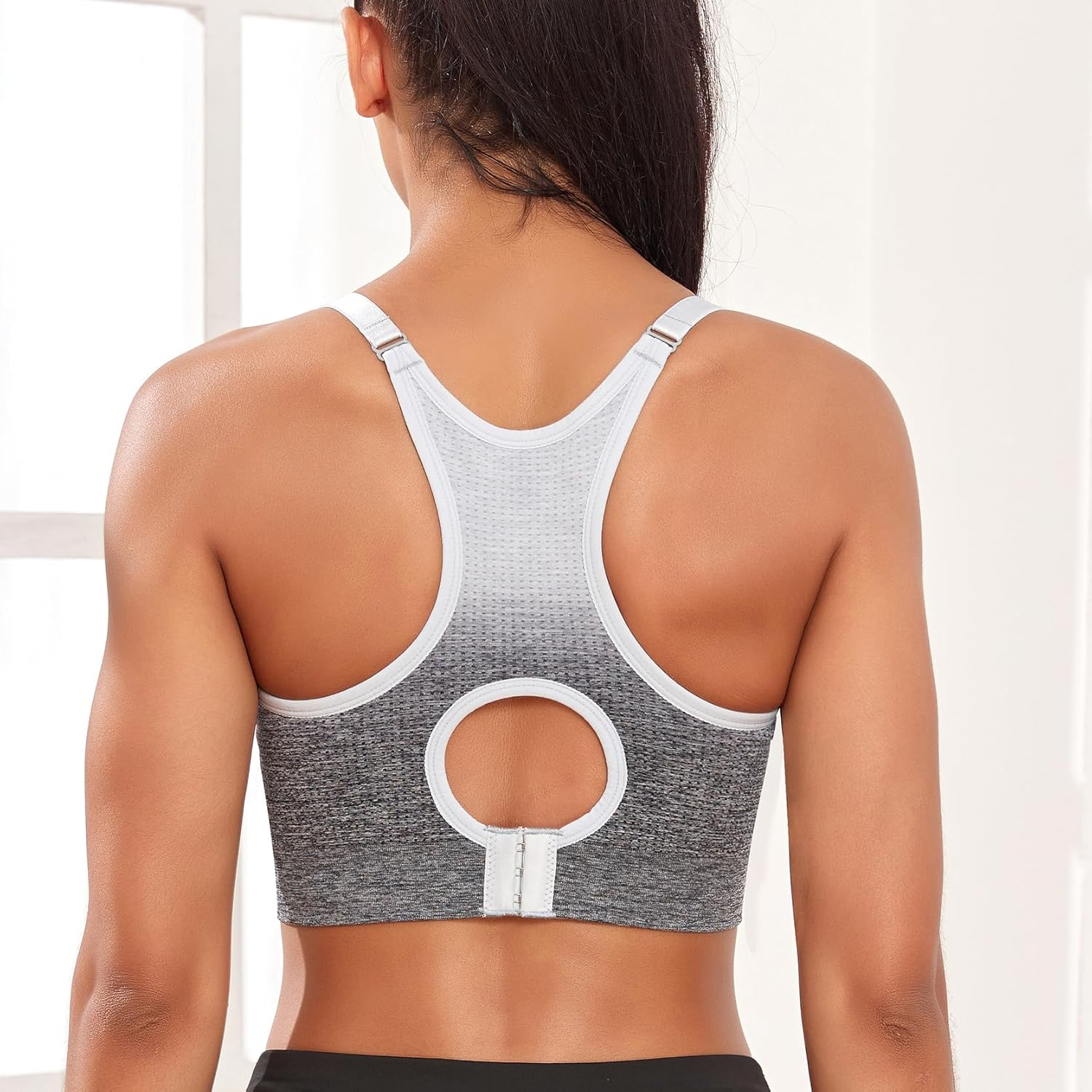 Suekaphin 3 Pack Sports Nursing Bra Full Cup for Breastfeeding,Maternity Sleeping Wirefree Nursing Bra image number 5