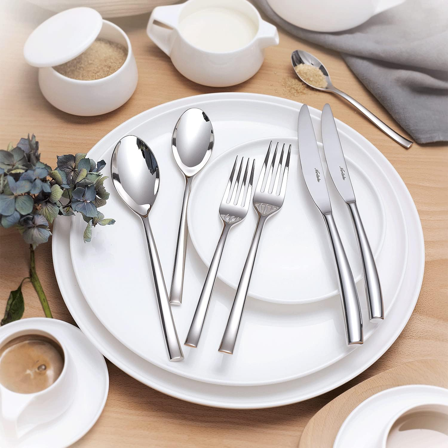 Noritake 02Y/306F Table Fork, 7.9 Inches (20 Cm), Rochefort, Stainless Steel